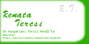 renata tercsi business card